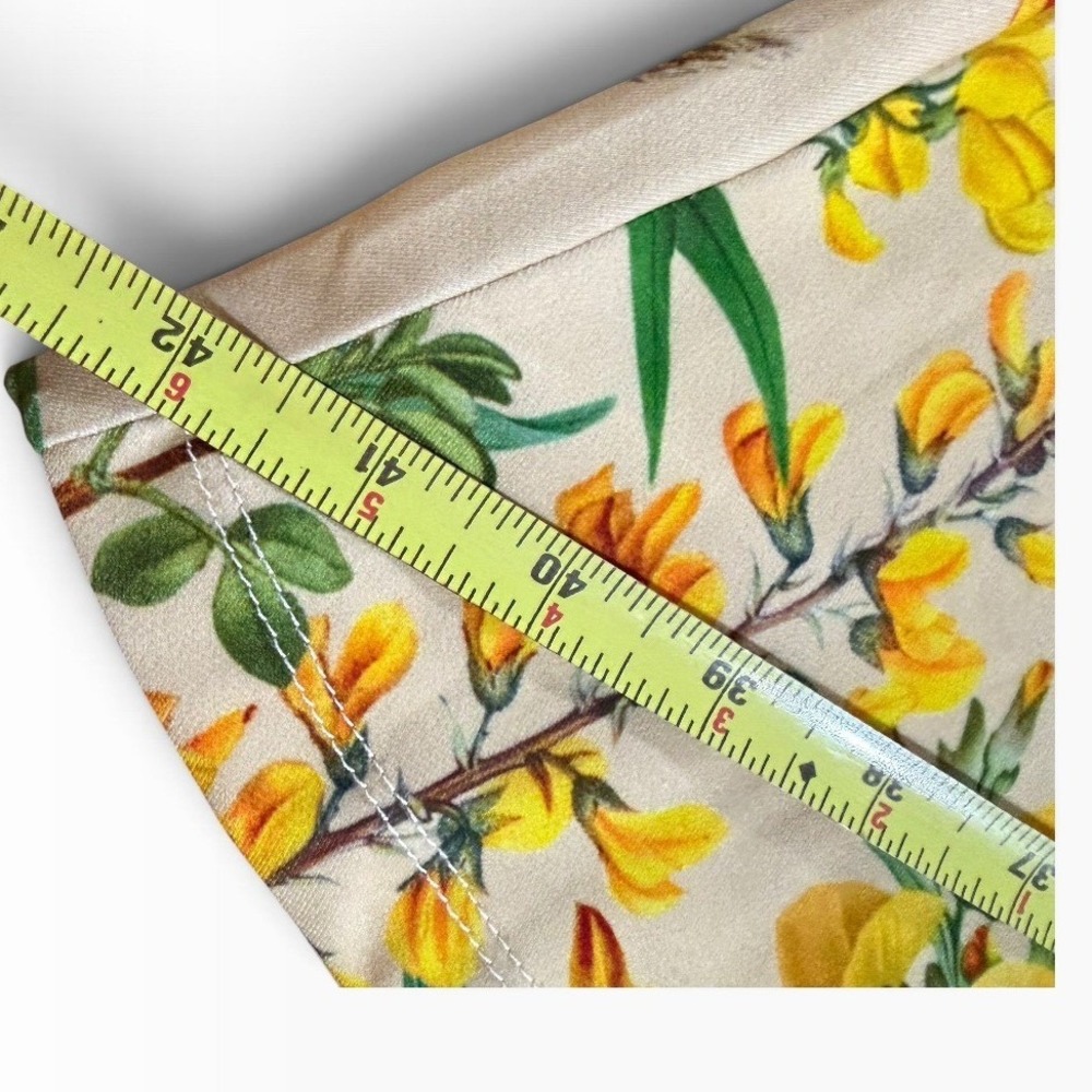 Alexia Admor Floral Short Sleeve Midi Dress Yellow Floral A-Line  SZ XS - Picture 11 of 16